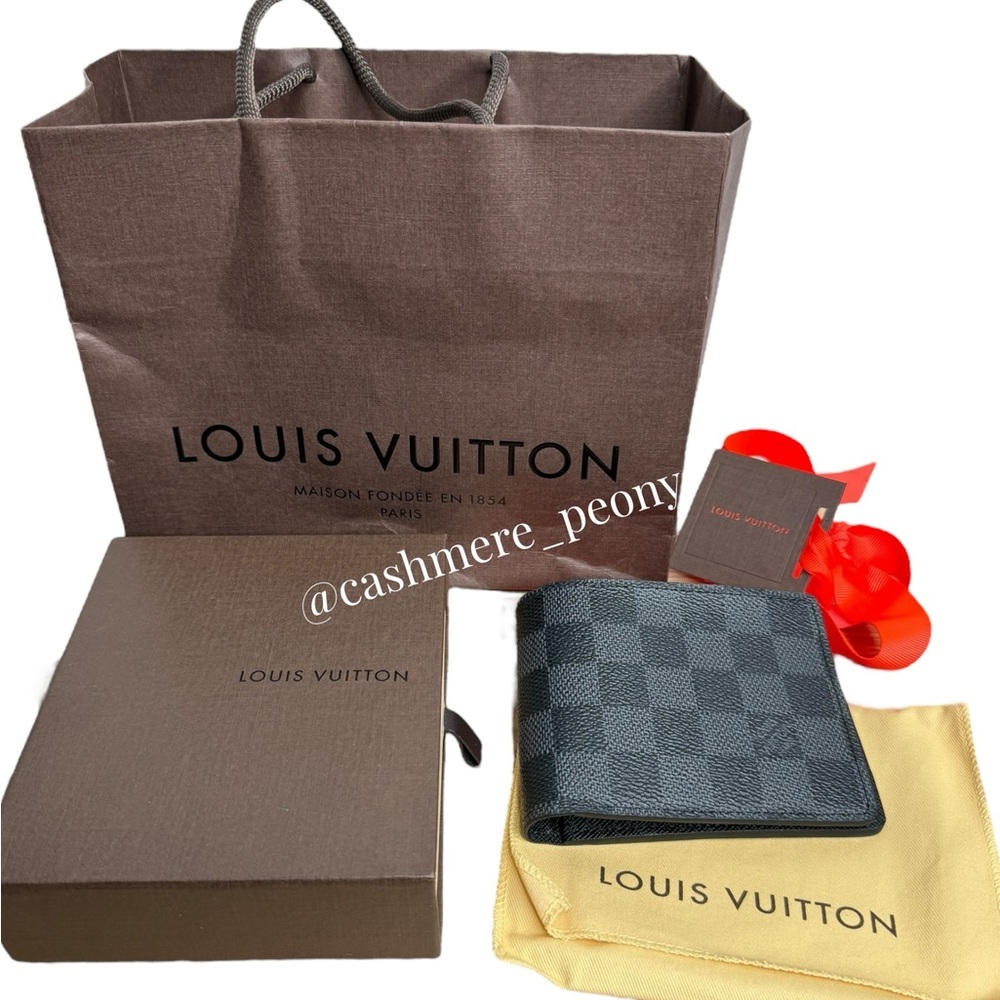 Louis Vuitton LV Multiple Wallet Damier Graphite Black/Grey